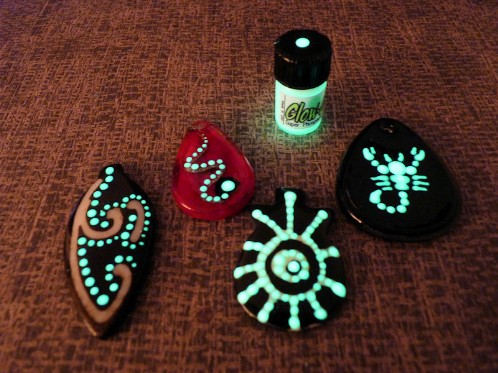 Glow On Super Phosphorescent Paint, Green Color and Green Glow Paint, Small  2.3 ml Vial. 