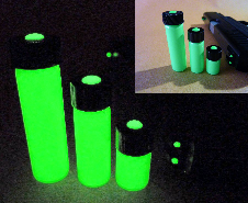  GLOW-ON SUPER PHOSPHORESCENT, Bubble Gum Red Color and Warm  Red Glow, Gun Night Sights Paint. Small 2.3 ml Vial. Concentrated, Bright,  Long Lasting Glow : Sporting Goods : Sports & Outdoors