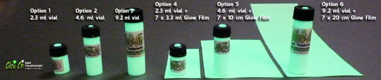  GLOW-ON SUPER PHOSPHORESCENT, Original White Color and Green  Glow, Gun Night Sights. Economy Size 9.2 ml Vial. Concentrated, Bright Long  Lasting Glow : Sports & Outdoors